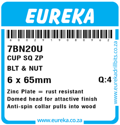 7BN20 - Cup Square Bolt & Nut -7BN20_Label_T